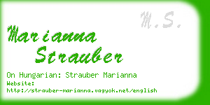 marianna strauber business card